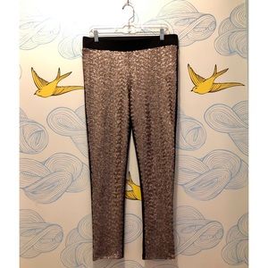 Guess Gold Sequin Leggings